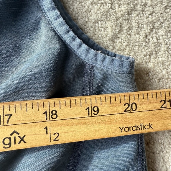 Fjallraven Keb Fleece Vest Mens M Blue Grey Wool Blend Hiking $195 Full Zip - Picture 10 of 14